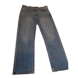 Wrangler Authentics Mens Straight Leg Jeans Medium Wash 34x29 112318536 Blue